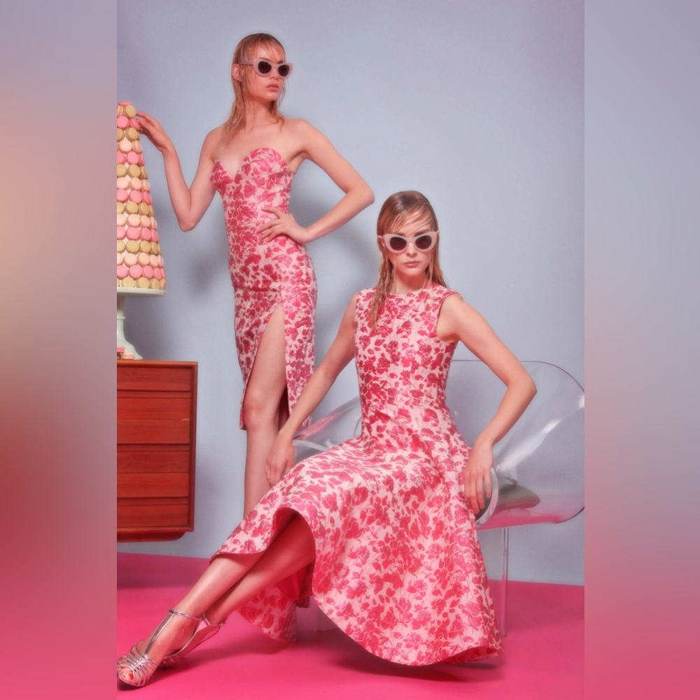 Christian Siriano Floral Dress Resort 2017 Cocktail Formal - Picture 5 of 5